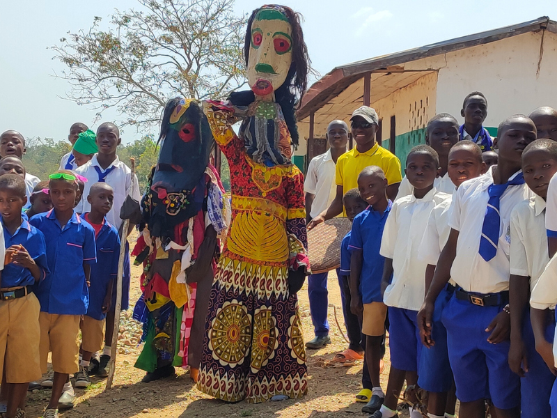 Festa per l'inaugurazione della scuola di Serekolia (Sierra Leone)