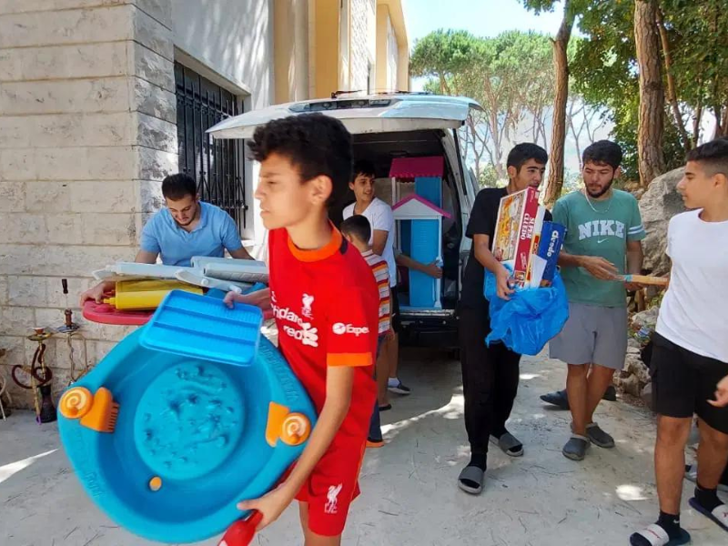 Holy Land Emergency. Reception of displaced persons in Lebanon